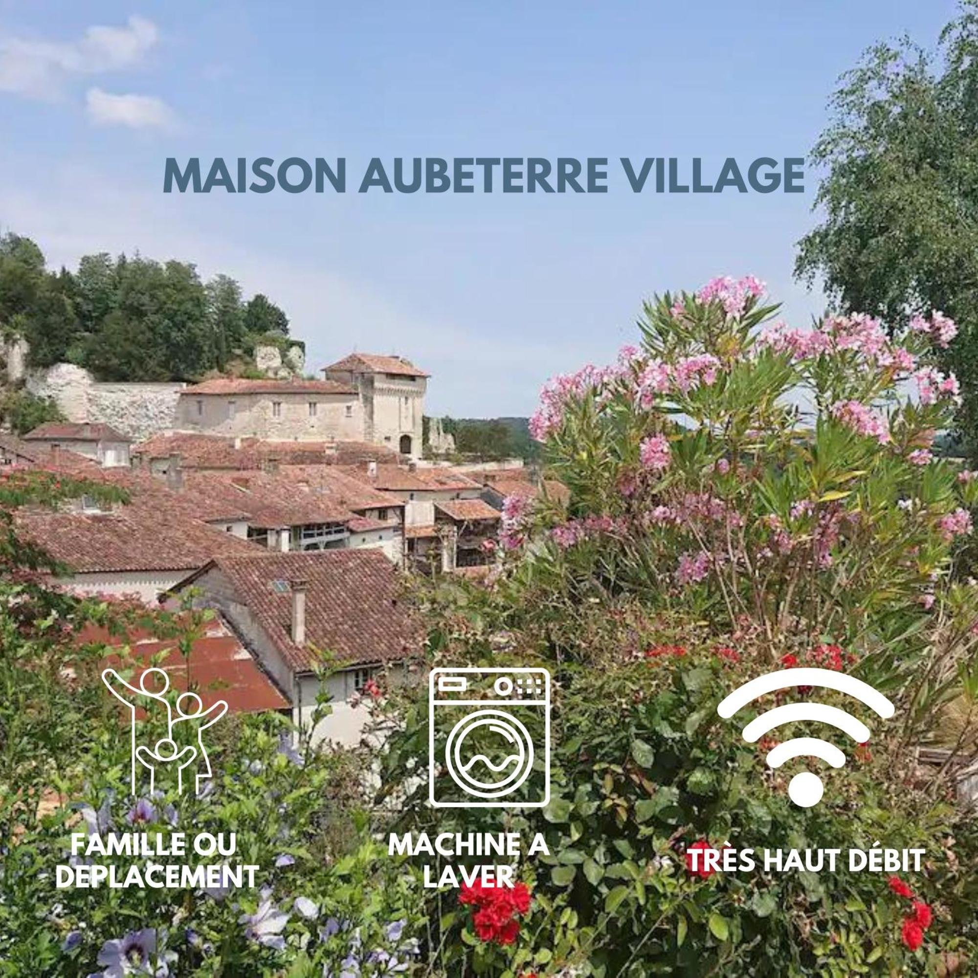 Maison 2 Chambres- Grand Jardin-Wifi - Au Coeur Du Village Aubeterre -Visites- Conciergerie J&N Luaran gambar